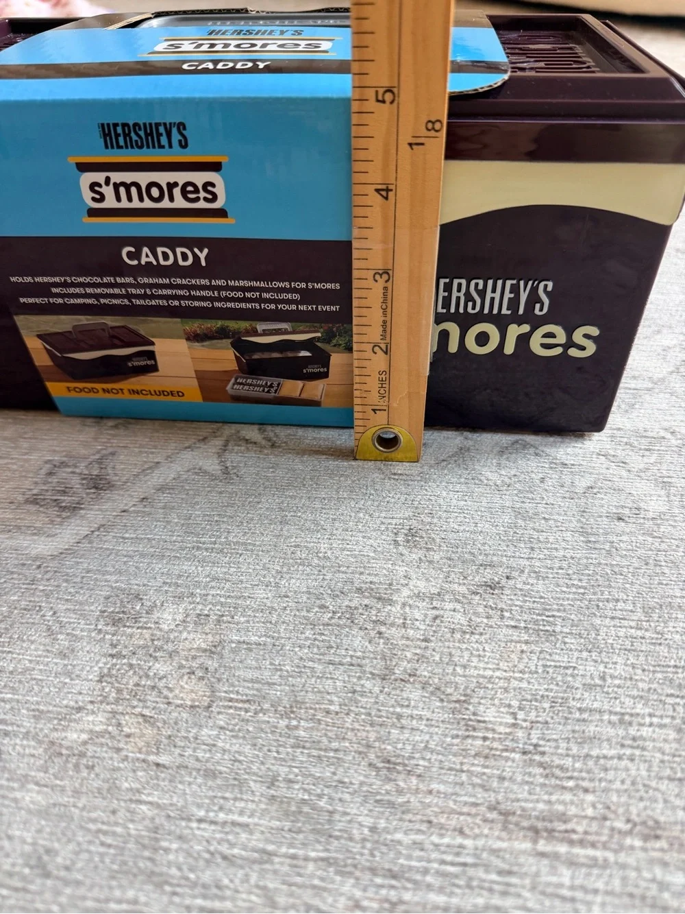 S'mores Caddy - Brown and Cream new! Ready for camping!